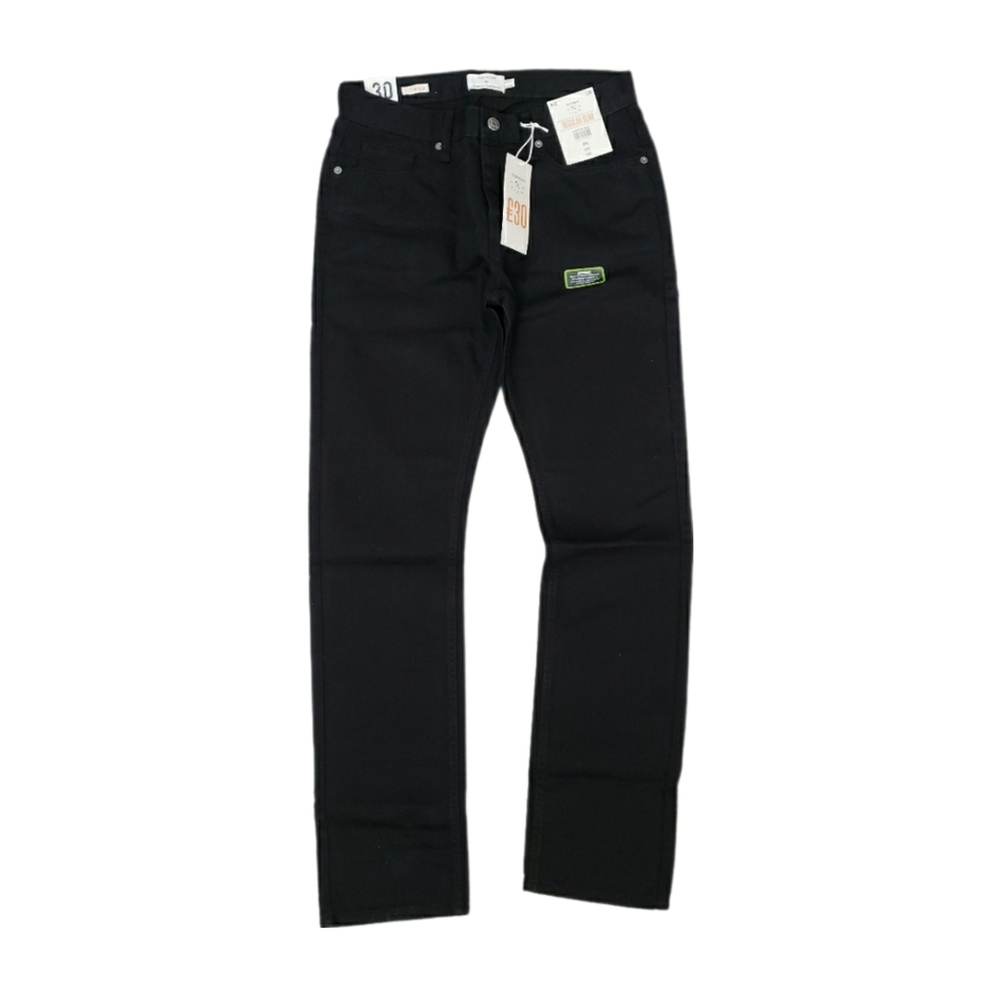 NWT Topman 30" x 30" Black Regular Slim Jeans for Men
